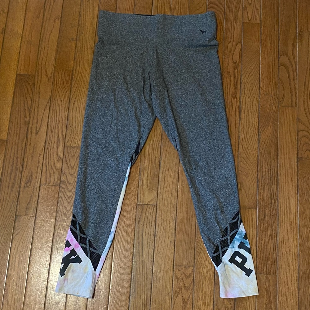 Victoria’s Secret Pink Yoga Pants Medium Tie Dye Mesh